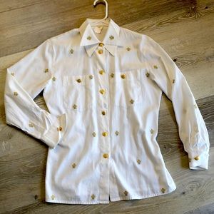 ESCADA vintage white blouse